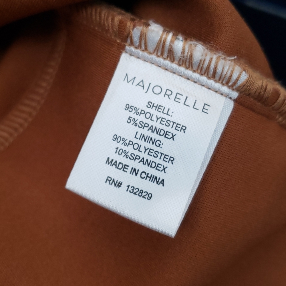 MAJORELLE Camel Faux Suede Lace-up Jillian Pant XL - Picture 9 of 13
